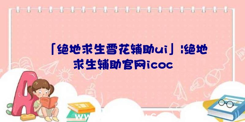 「绝地求生雪花辅助ui」|绝地求生辅助官网icoc